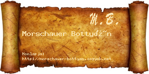Morschauer Bottyán névjegykártya
